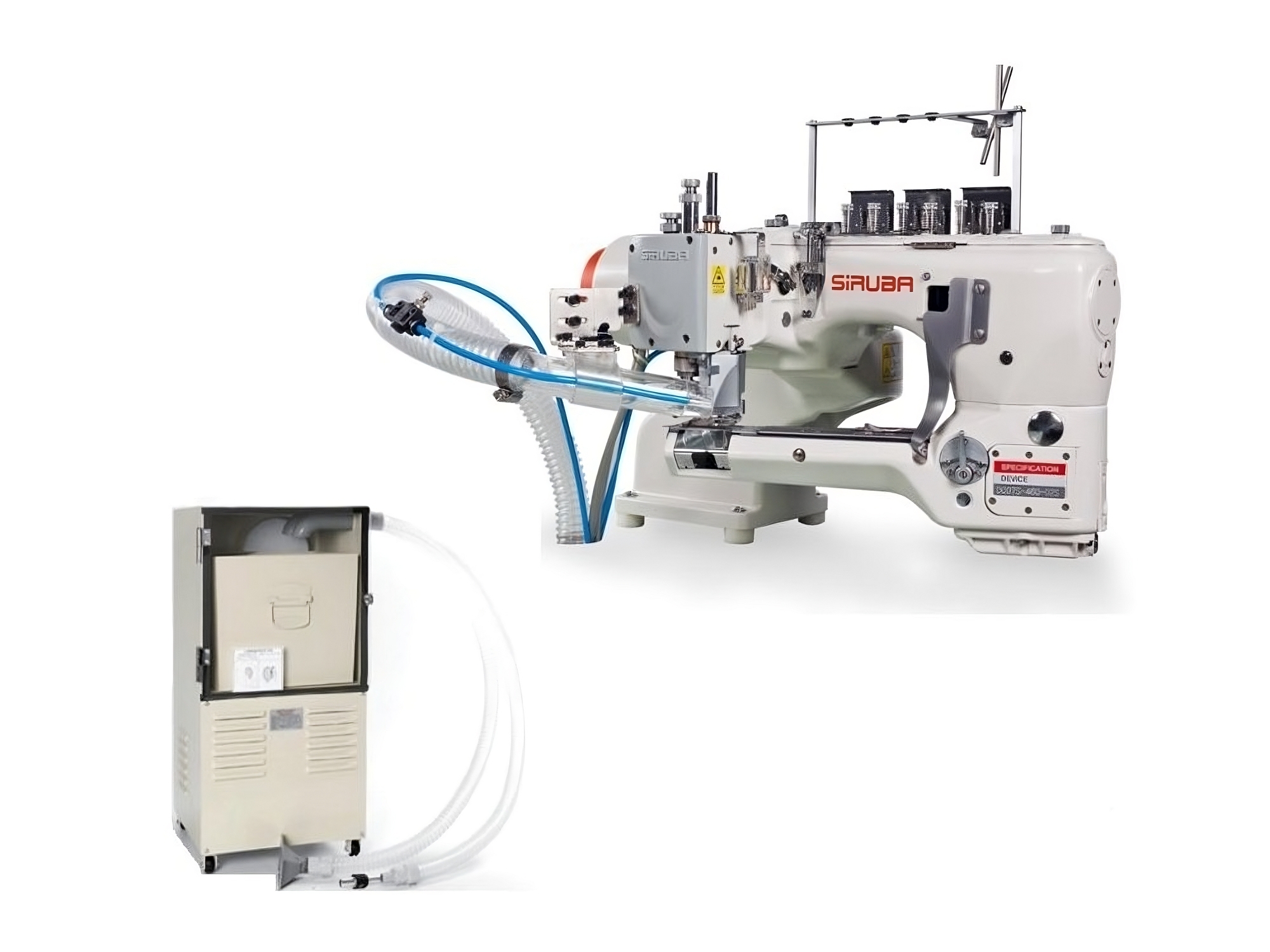 Промышленная швейная машина Siruba D007S-452-02R-ET/AW2 (+ серводвигатель) (флэтлок) фото
