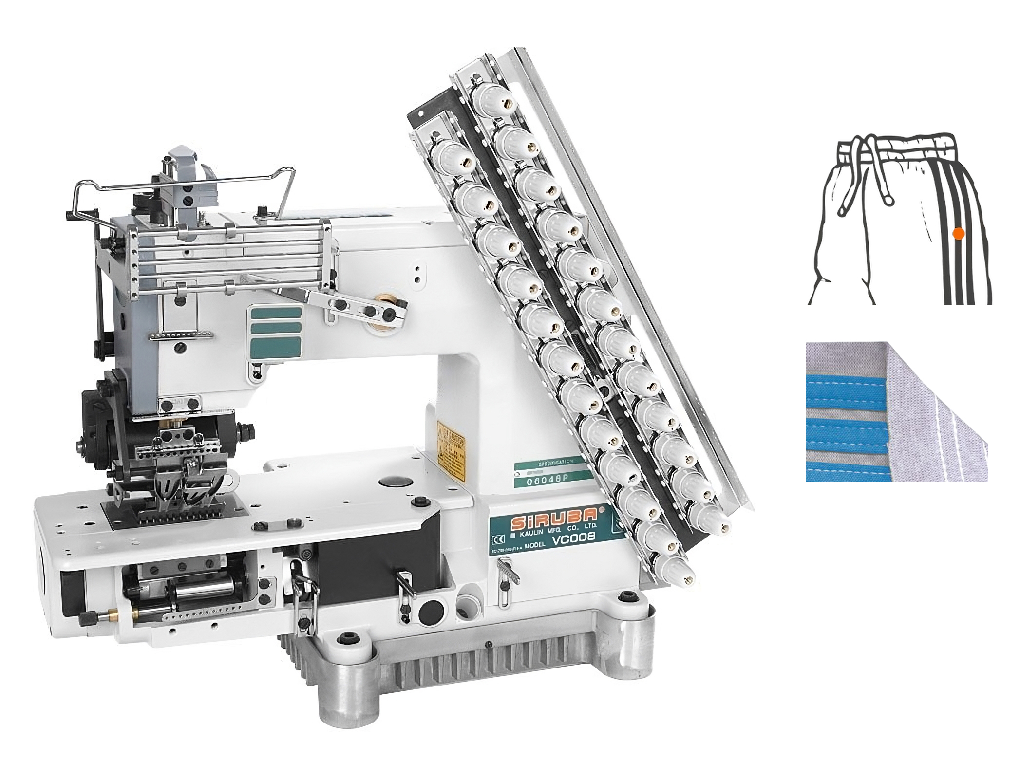 Промышленная швейная машина Siruba VC008-06064P/VPL/LS-A/R-DVU фото