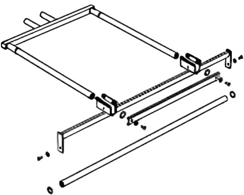 Подставка для подвеса утюга AKN-10D для столов снрии MP/A-R, MP/A-S и MP/A-RS. фото
