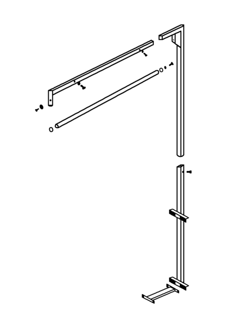 Подставка для подвеса утюга AKN-10B для столов серии MP/F, MP/A, MP/FC/A и MP/FC. фото