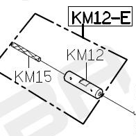 Ось соединительного звена KM12-E (original) фото