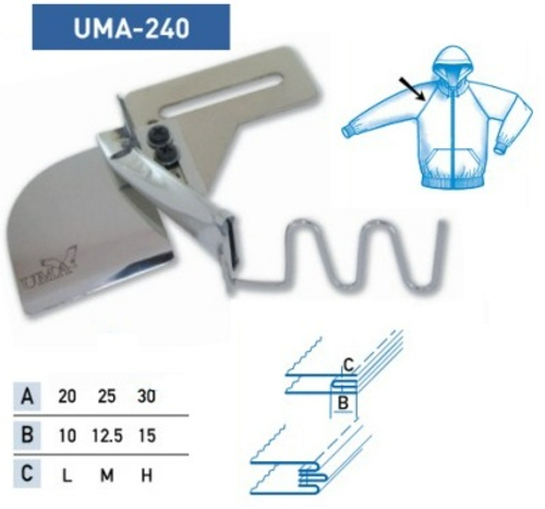 Приспособление UMA-240 20х10 мм фото