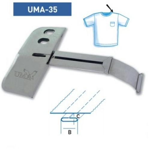 Приспособление UMA-35 25-10 мм (для усиления плечевого шва) фото