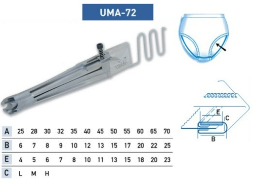 Приспособление UMA-72 40-12-10 мм фото