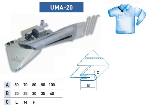 Приспособление UMA-20 95-38 мм H фото