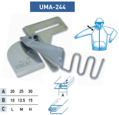 Приспособление UMA-244 45х22 мм M (шнур 6 мм) фото