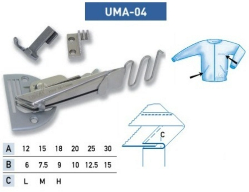 Приспособление UMA-04 24-12 мм L фото