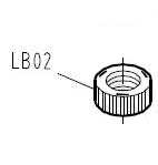 Гайка винта давления лапки LB02 (original) фото