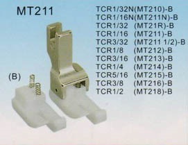 Лапка фторопластовая для отстрочки TCR 1/16" (1,6 мм) фото
