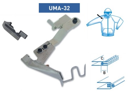 Приспособление UMA-32 25х12 мм H (без лапки) фото
