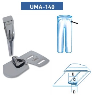 Приспособление UMA-140 20-10-8 мм M фото
