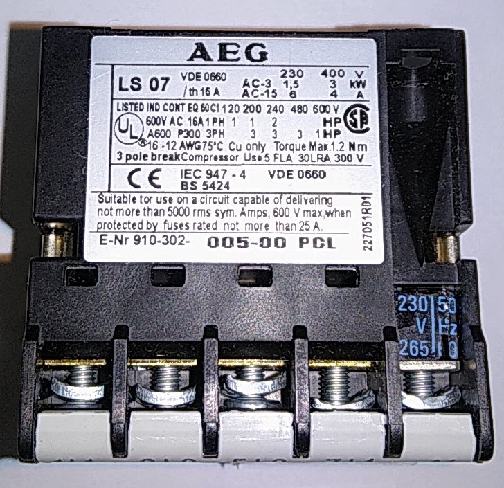 Магнитный пускатель E-LS07-4-230V фото