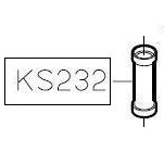 Втулка стержня прижима лапки пластик KS232 (original) фото