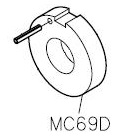 Кольцо эксцентрика регулировки строчки MC69D (original) фото