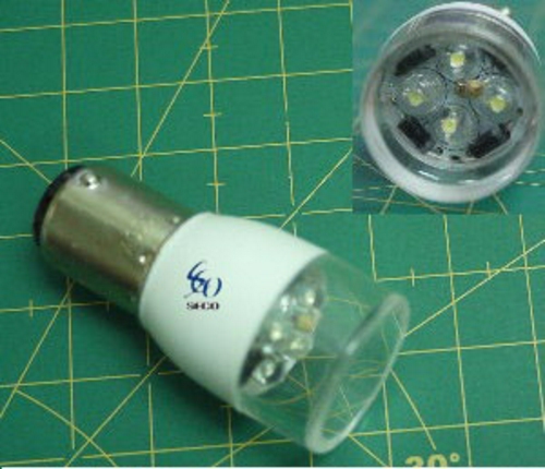 Лампочка LED, байонет, тип 1 (BA15D-LED/GE) фото