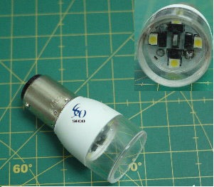 Лампочка LED, байонет, тип 2 (BA15D-LED/SMD) фото