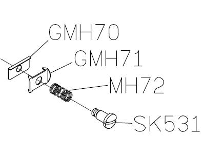 Нитенаправитель иглодержателя (MH70+MH71+MH72+SK531) (original) фото