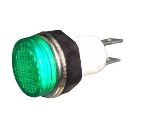 Лампа сигнальная зелёная (диаметр 14 мм) ESO285 02.20.28.200.0001 фото
