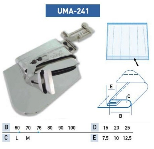 Приспособление для подгибки с кантом UMA-241 60-20-10 мм фото