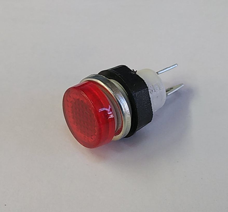Лампа сигнальная красная (диаметр 14 мм) 02.20.28.200.0002 фото